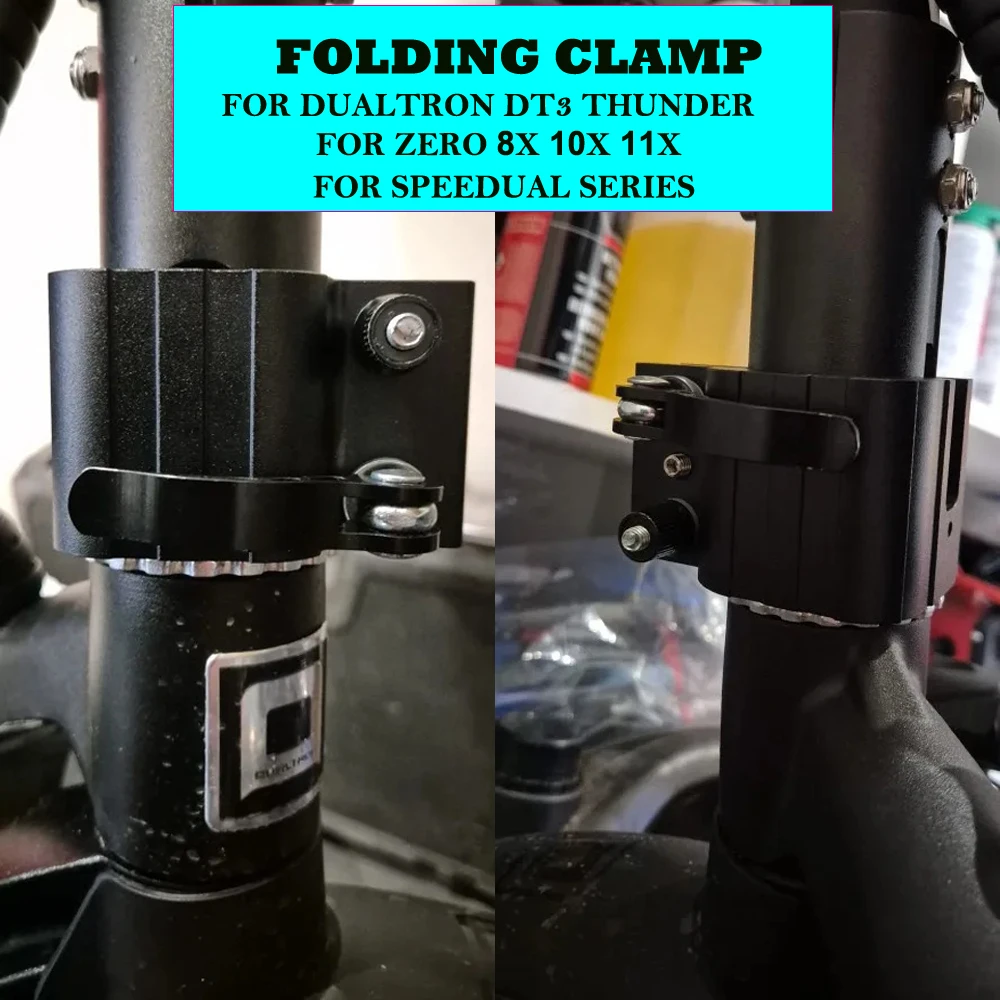 For Dualtron DT3 Thunder ZERO 8X 10X 11X SPEEDUAL Series Electric Scooter Upgraded Folding Clamp Rugged Lock Of Vertical Stem
