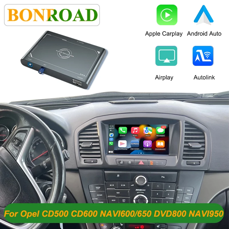 Bonroad Draadloze Carplay Android Auto Retrofit Kits Voor Opel Insignia Astra J Vectra Meriva B Zafira C Corsa CD500 CD600 DVD800