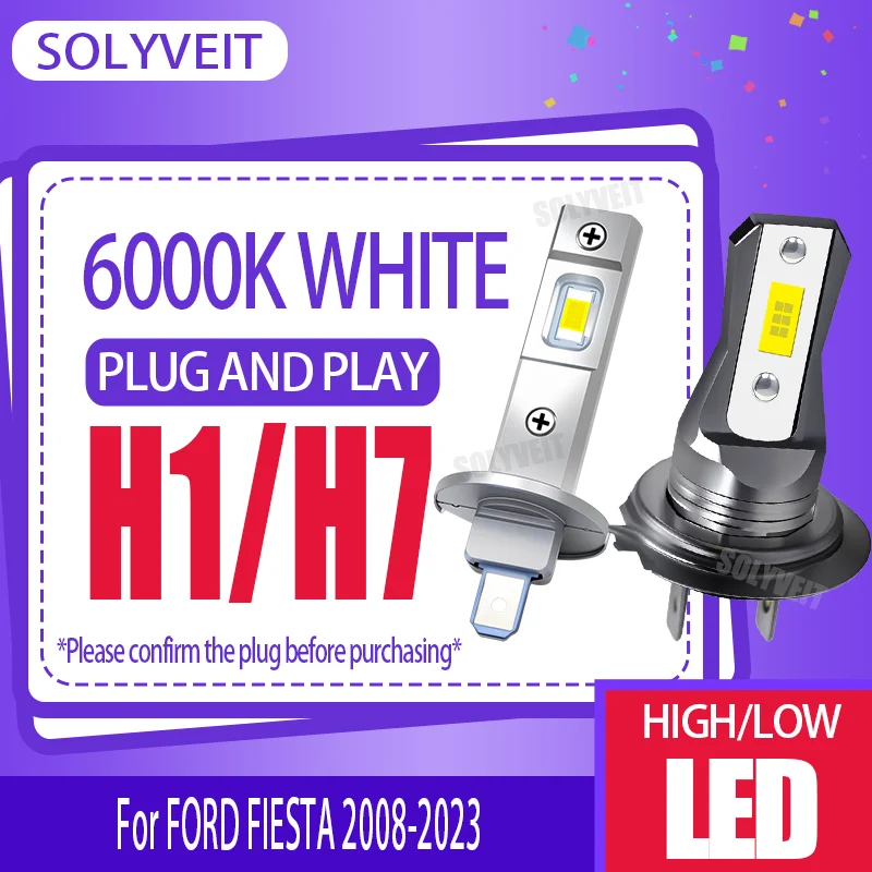 

Connect and light up the night with 6000K clarity LED High Low Beam For FORD FIESTA 2008 2009 2010 2011 2012 2013 2014 2015-2023