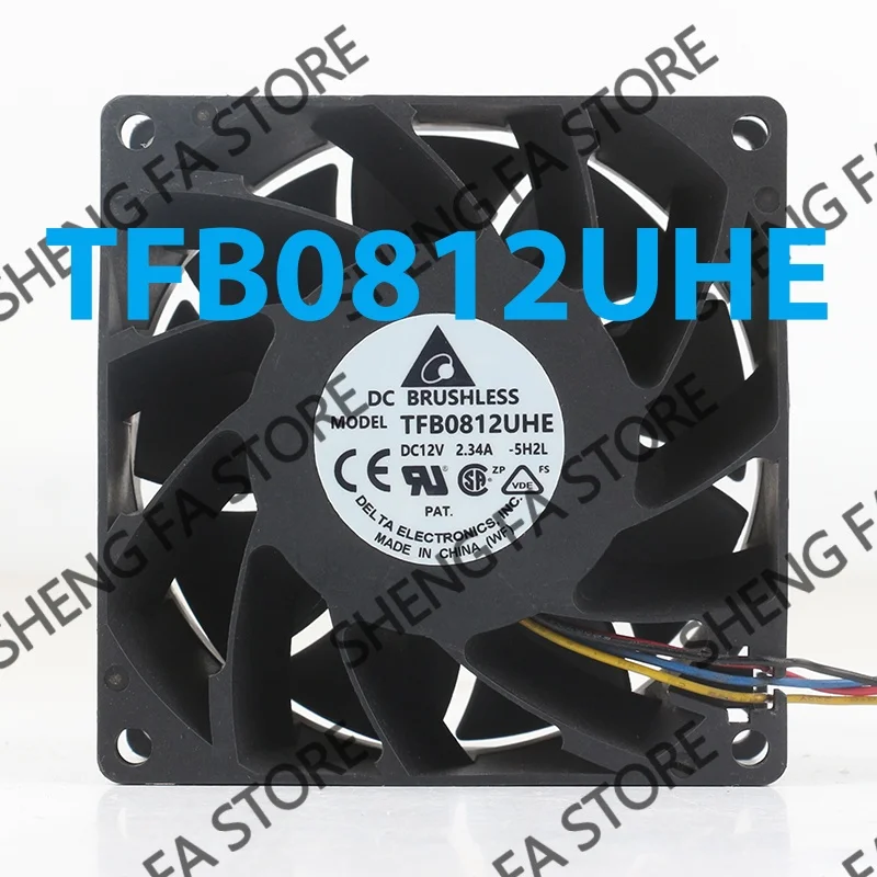 AC EC 8038 80X80X38MM 8CM Delta 5V 24V 48V DC12V 2.34A mainboard PWM Speed control Server Brute Force New TFB0812UHE cooling fan