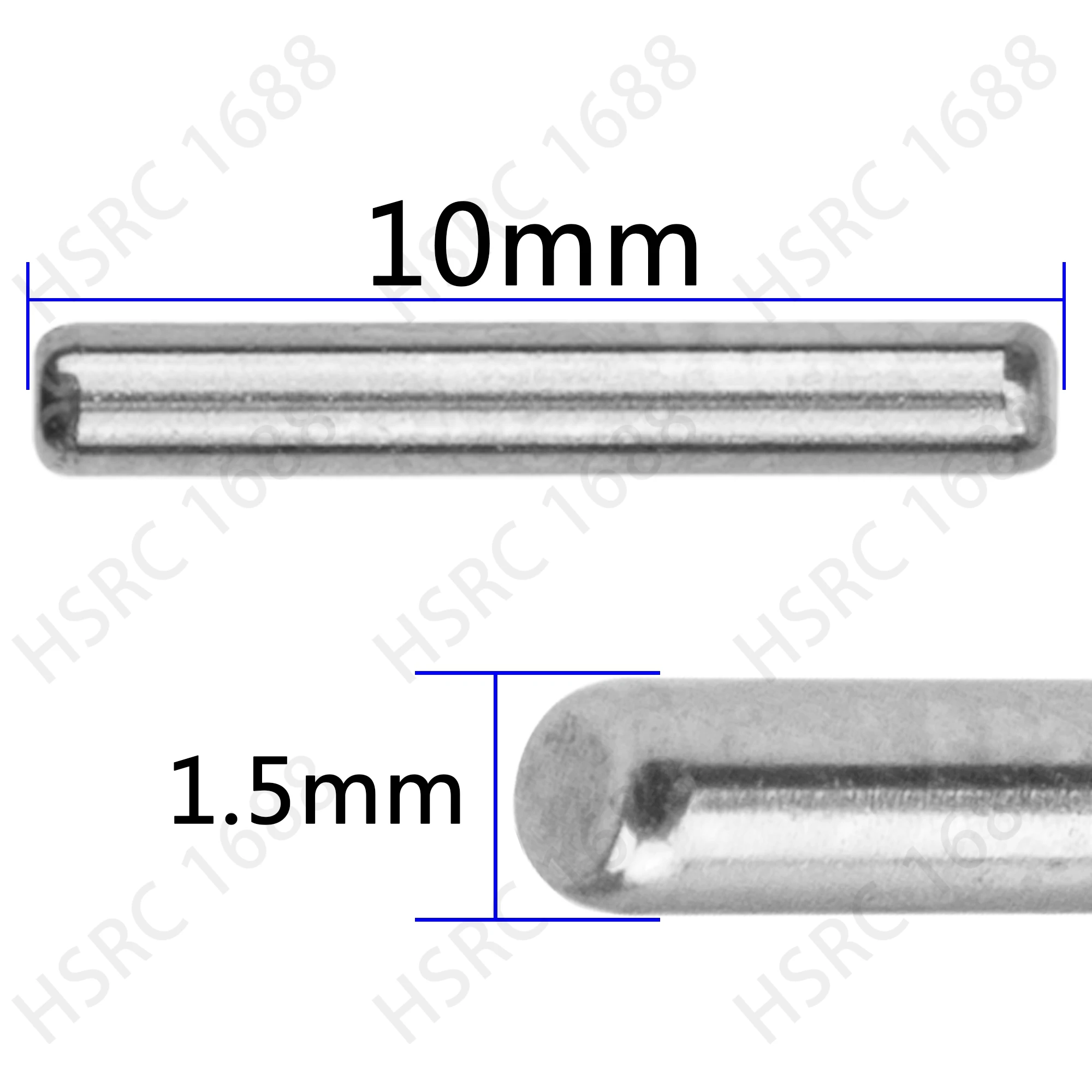 50Pcs 1.5x5mm / 1.5x10mm Pin Hex Wheel Hub Nut Pins Hinge pin for Axial SCX24 FMS FCX24 WPL Wltoys 124017 MJX Hyper Go RC Car view 5