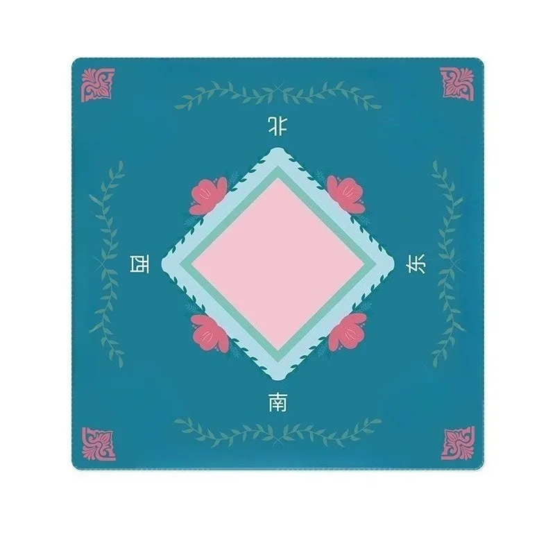 

Резиновый коврик для техасского покера 80x80 см, толстая прочная поверхность, водонепроницаемый нескользящий коврик для стола казино для маджонга и карточек