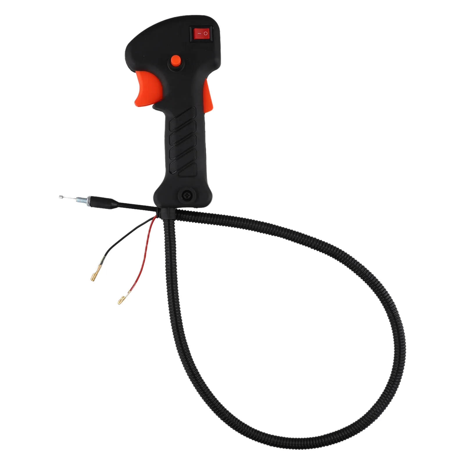 80cm Manual Throttle Handle Switch Assembly For Gasoline Brush Cutter Grass Trimmer Tube Throttle Trigger Cables