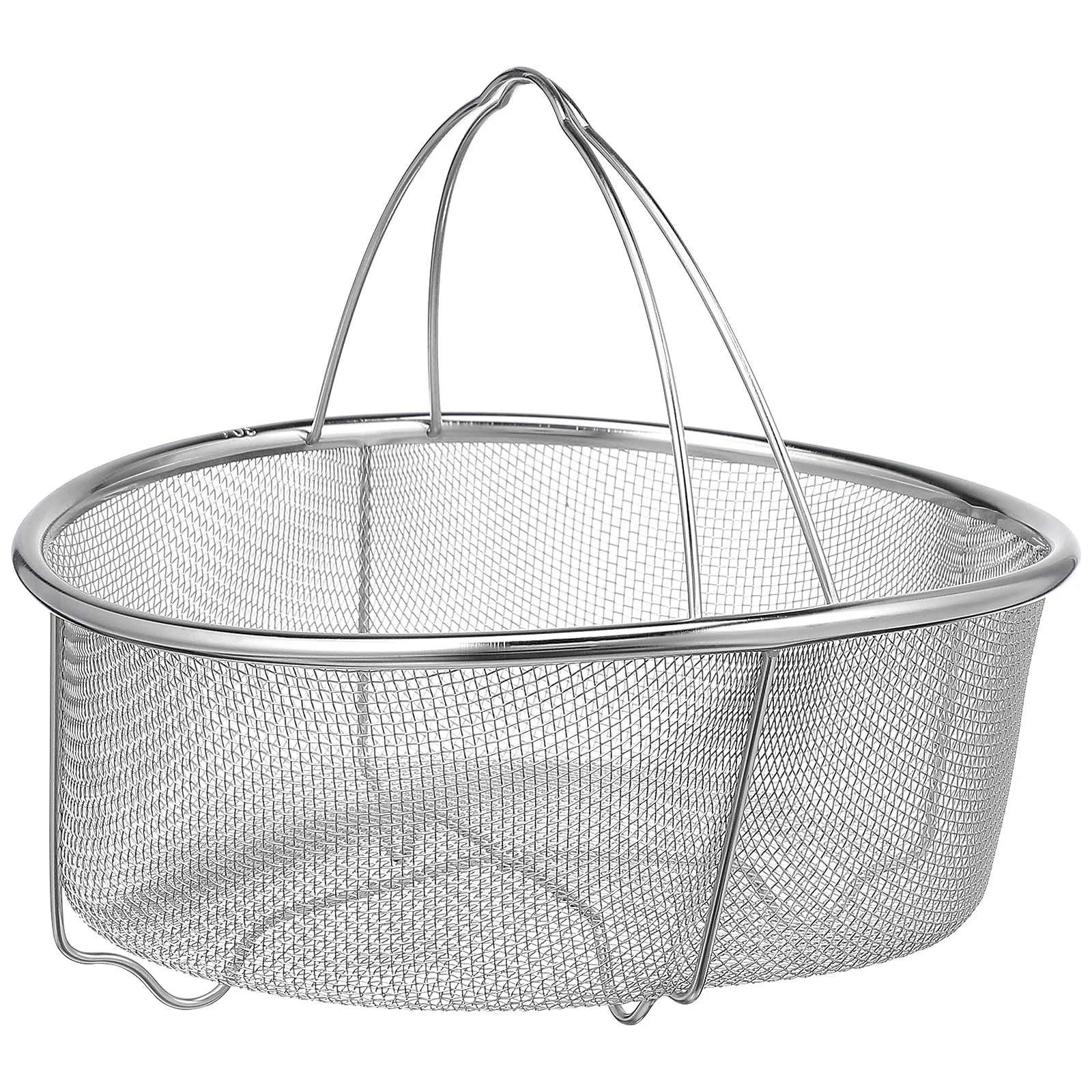 

Stainless Steel Drain Basket Fine Mesh Design Rice Fruit Vegetable Washing Basket Kitchen Strainer Container Colander