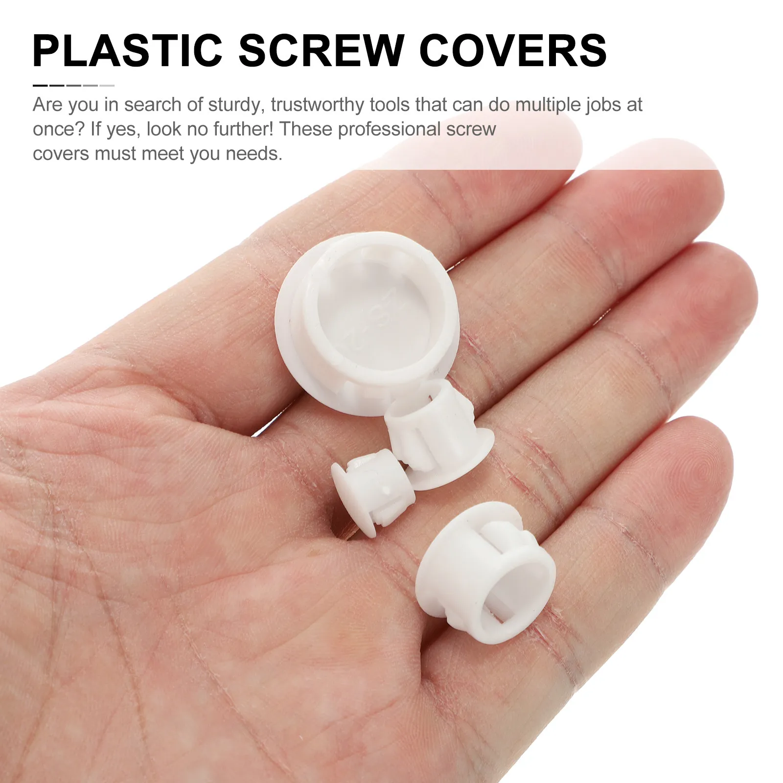 27Pcs Wall Screw Covers Reliable Protective Caps for Holes - Compact Design Easy to Install and Remove Plastic Screw Covers