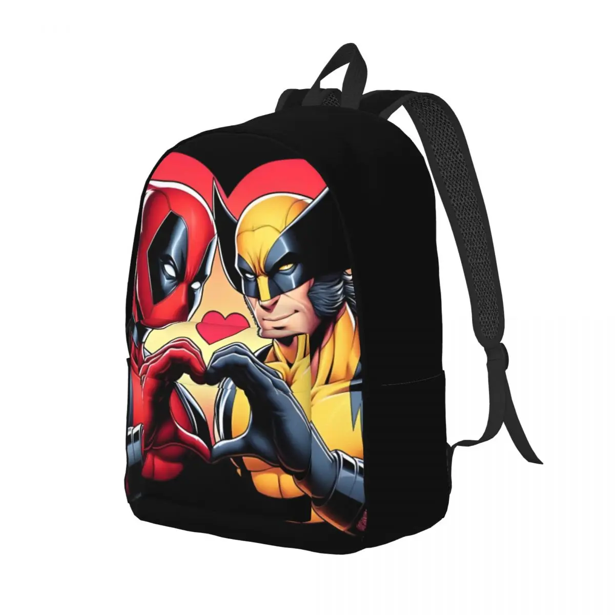 Storage Bag Deaddpool And Wolvierine Sturdy Shoulder Deadpool And Wolverine Unisex Birthday Fashion Schoolbag For School