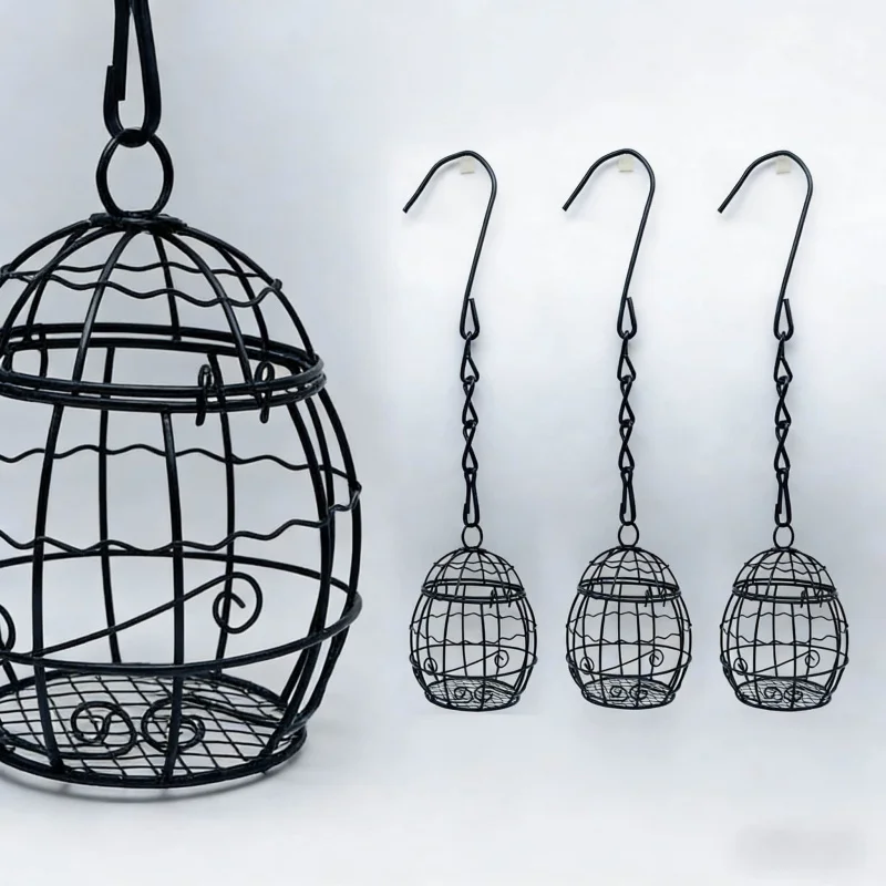 Outdoor Hanging Automatic Bird Feeder for Courtyard and Garden, Small, Durable, Rainproof Springtime Bird Feeding Supplies