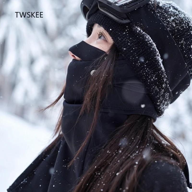 

Женская велосипедная маска для лица, Балаклава с одним отверстием, лыжная маска с капюшоном, спортивная шапка для лица, теплая мотоциклетная осень-зима