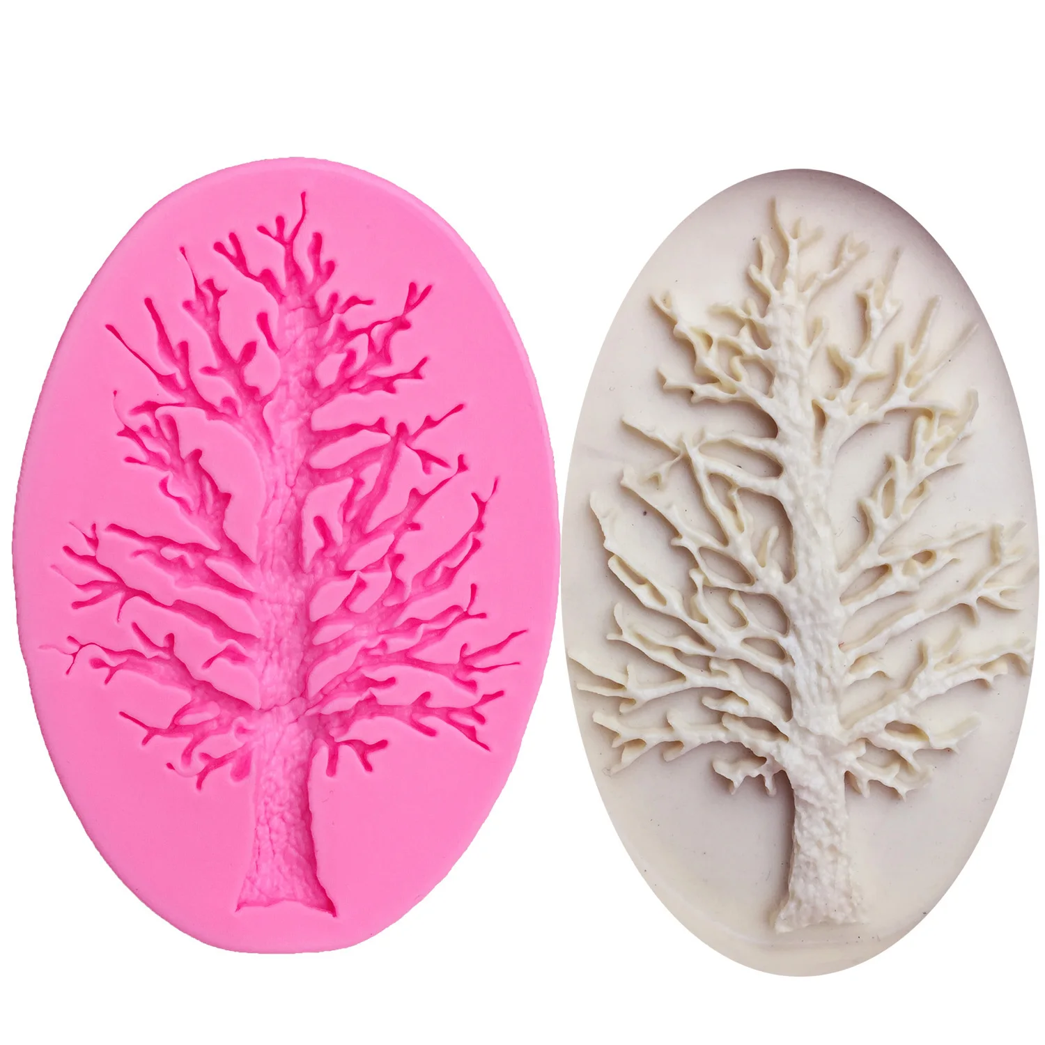 Xmas Tree Silicone Mold for Chocolate Making Epoxy Resin Craft Fridge Magnet Christmas Home Decor Supplies