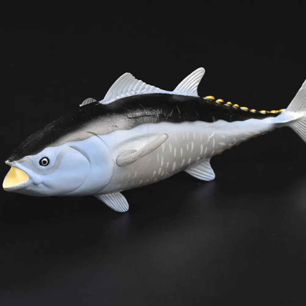 

2Pcs Sea Fish Sculpture Simulation Realistic Design Decorative Home Office Desktop Craft Fish Ornament Educational Color