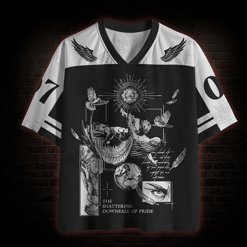 Hot Selling Products, Street Fashion Quick Drying Mesh Jerseys, Adult V-neck Breathable T-shirts, Sports and Fitness Series