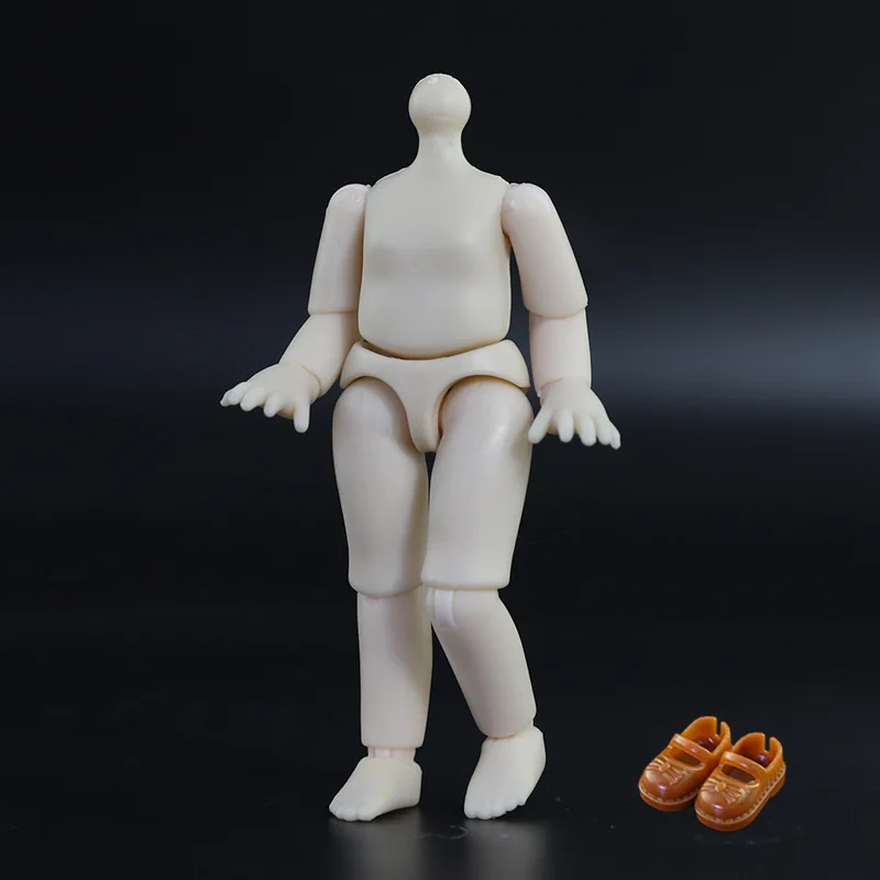 1 ชิ้นของขวัญเด็กที่มีข้อต่อที่สามารถเคลื่อนย้าย, Humanoid ตุ๊กตาน่ารักตุ๊กตา Bjd Mjd ตุ๊กตา 13 ซม. ตุ๊กตาของเล่น