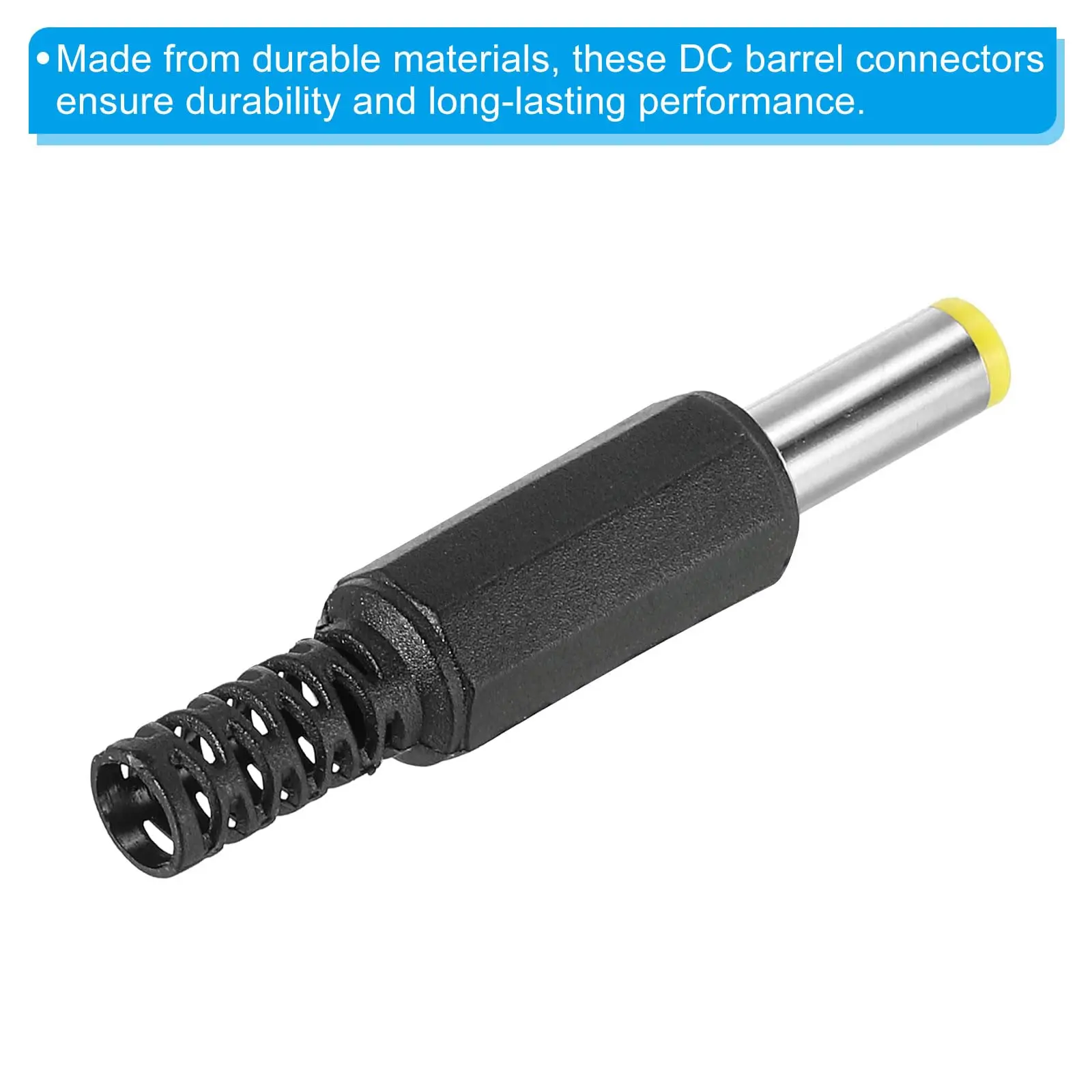DC Male Barrel Connector 5.5x2.5mm/5.5x2.1mm Solder Type DIY Plug Replacement for Power Adapter Cable - 5/10/20pcs image 2