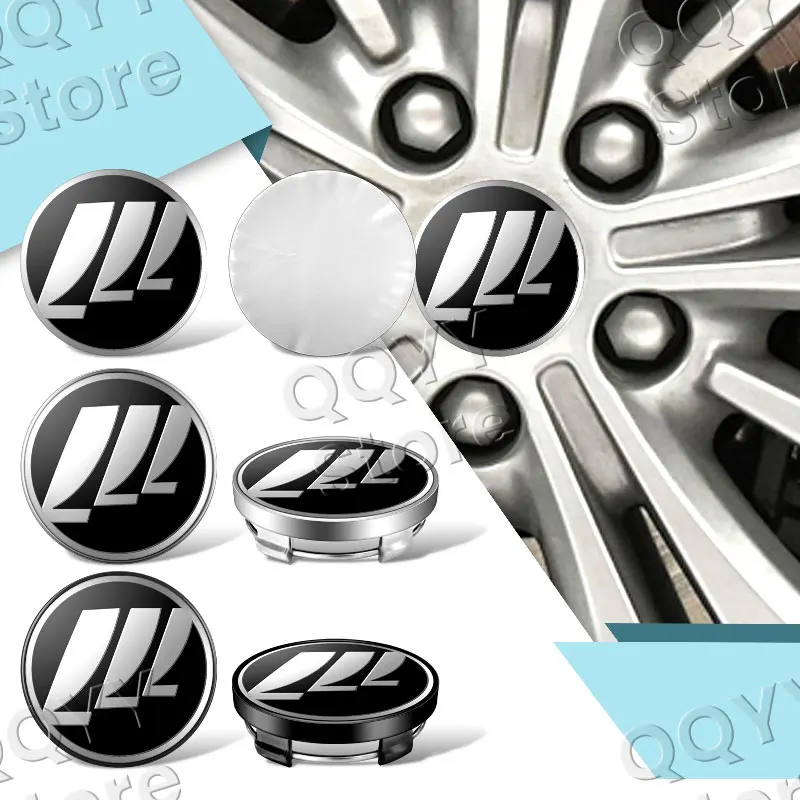 4 pçs emblema centro da roda do pneu do carro hub caps decoração adesivos para lifan solano x50 x60 x80 320 520 620 125cc acessórios