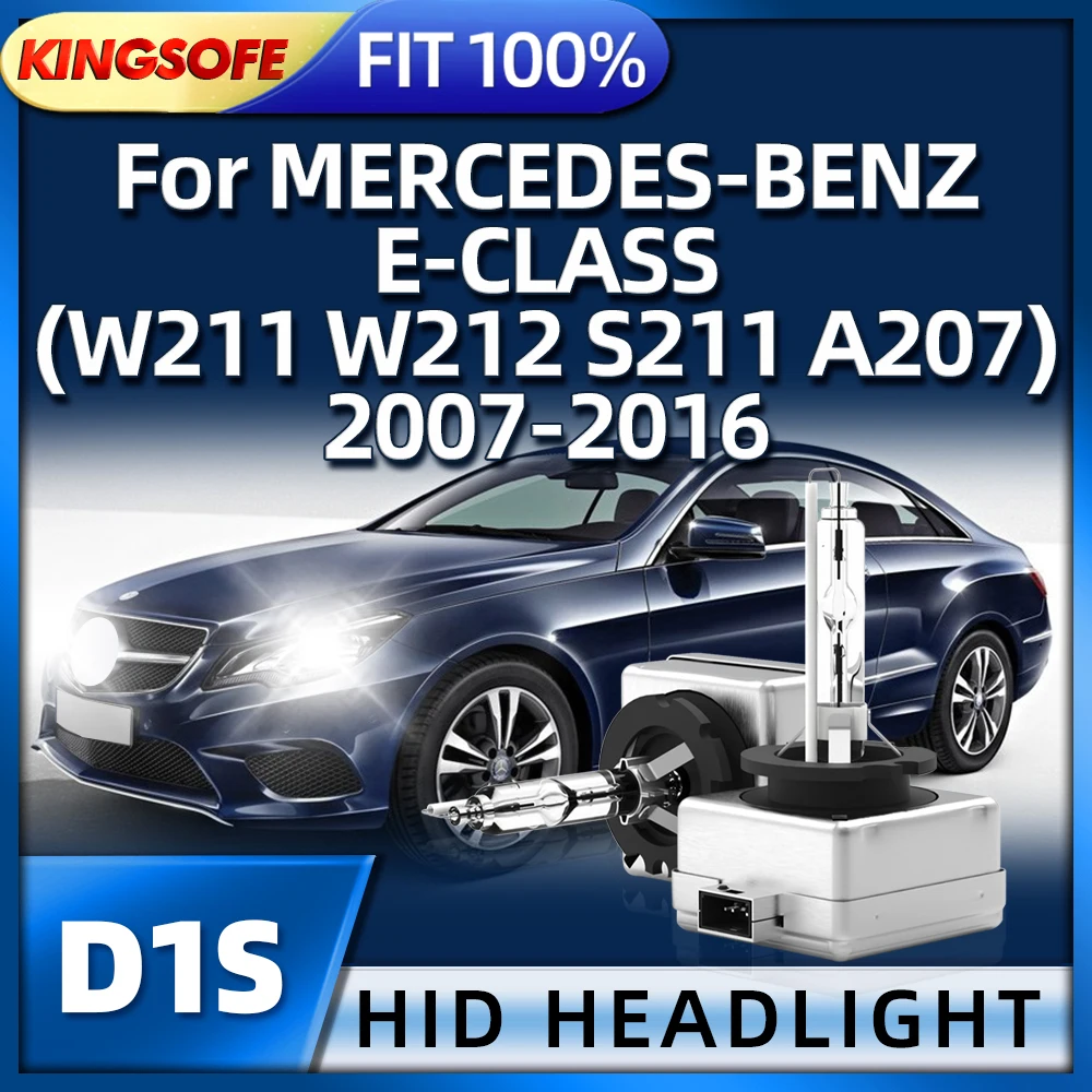 

KINGSOFE D1S HID Xenon Headlight 6000K For MERCEDES-BENZ E-CLASS W211 W212 S211 A207 2007 2008 2009 2010 2011 2012 2013-2016