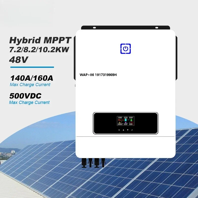 

Grid 10.2 Kva Mppt 230 Volt Pure Sine Wave Solar Inverter 8.2kw 10.2kw System Solar 220 Volt Hybrid Inverter Solar Battery Pack