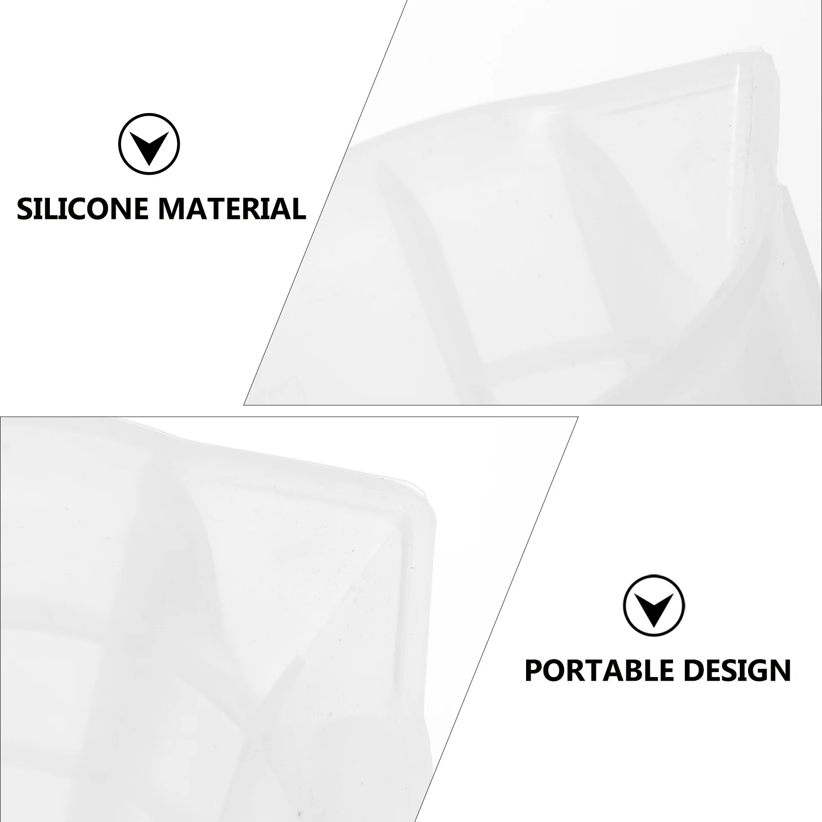 

1Pcs DIY Silicone Crystal Epoxy Measuring Mixing Cup Portable Pigment Stirrer Cup for Resin Color Modulation DIY Supplies