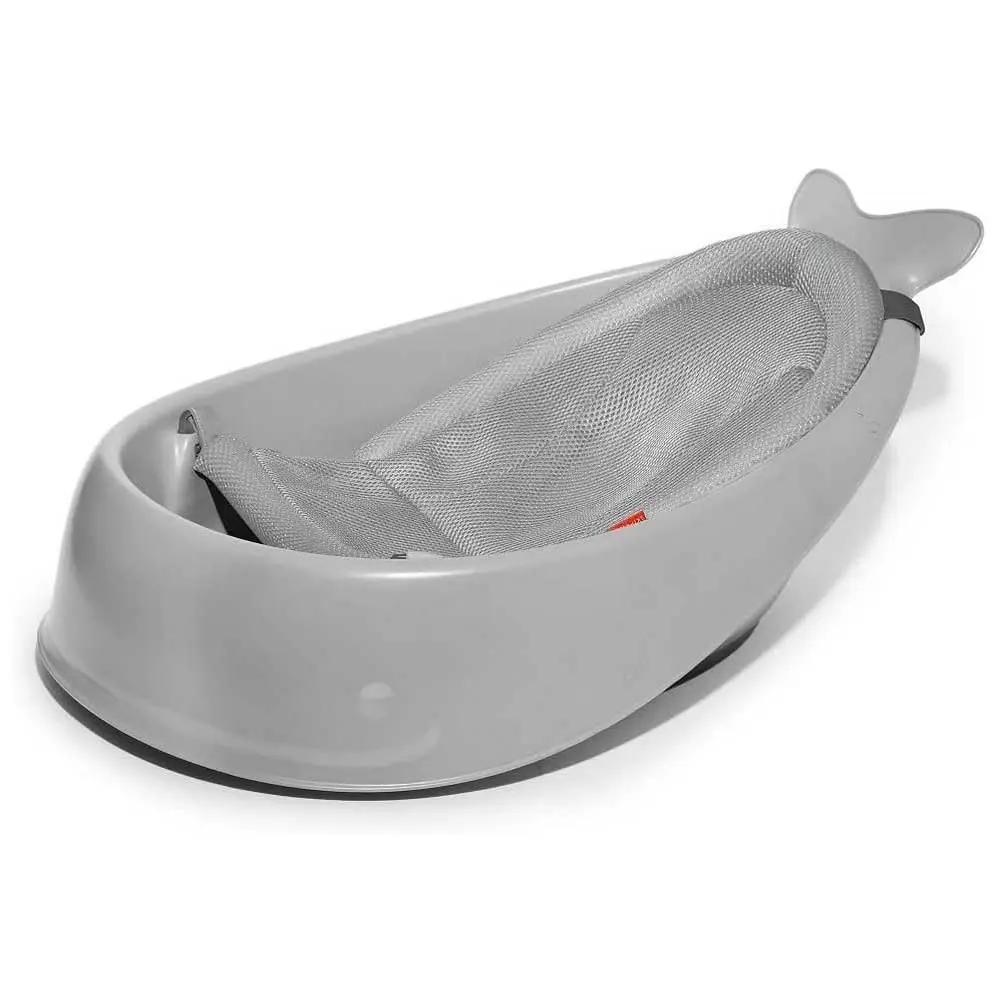 

3-Stage Infant Bathtub with Smart Sling, Adjustable for Babies Age 0+, Grey Color