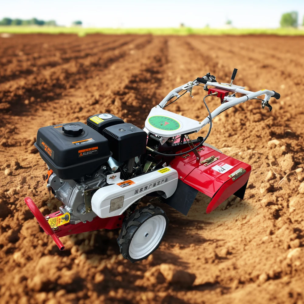 Mini Power Tiller 7HP 9HP Cultivator Power Tiller Machine with Attachments Price Agricultural Gasoline Diesel Tiller