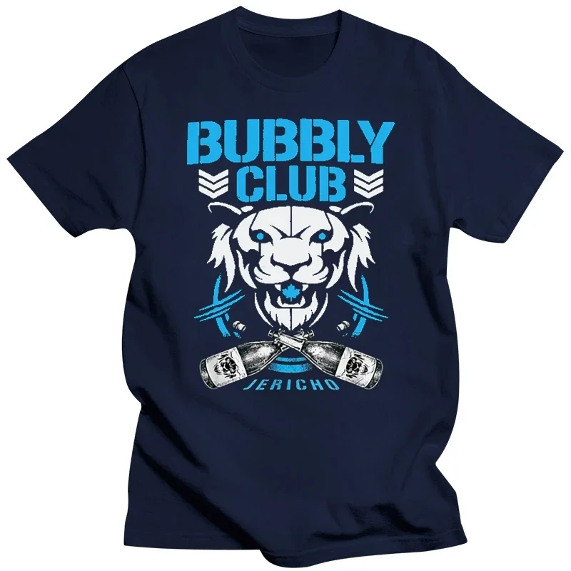 Bubbly Club Chris Aew Njpw Jericho Bit Of The Bubbly Parody Black T-Shirt S-3Xl Retro O Neck Tee Shirt