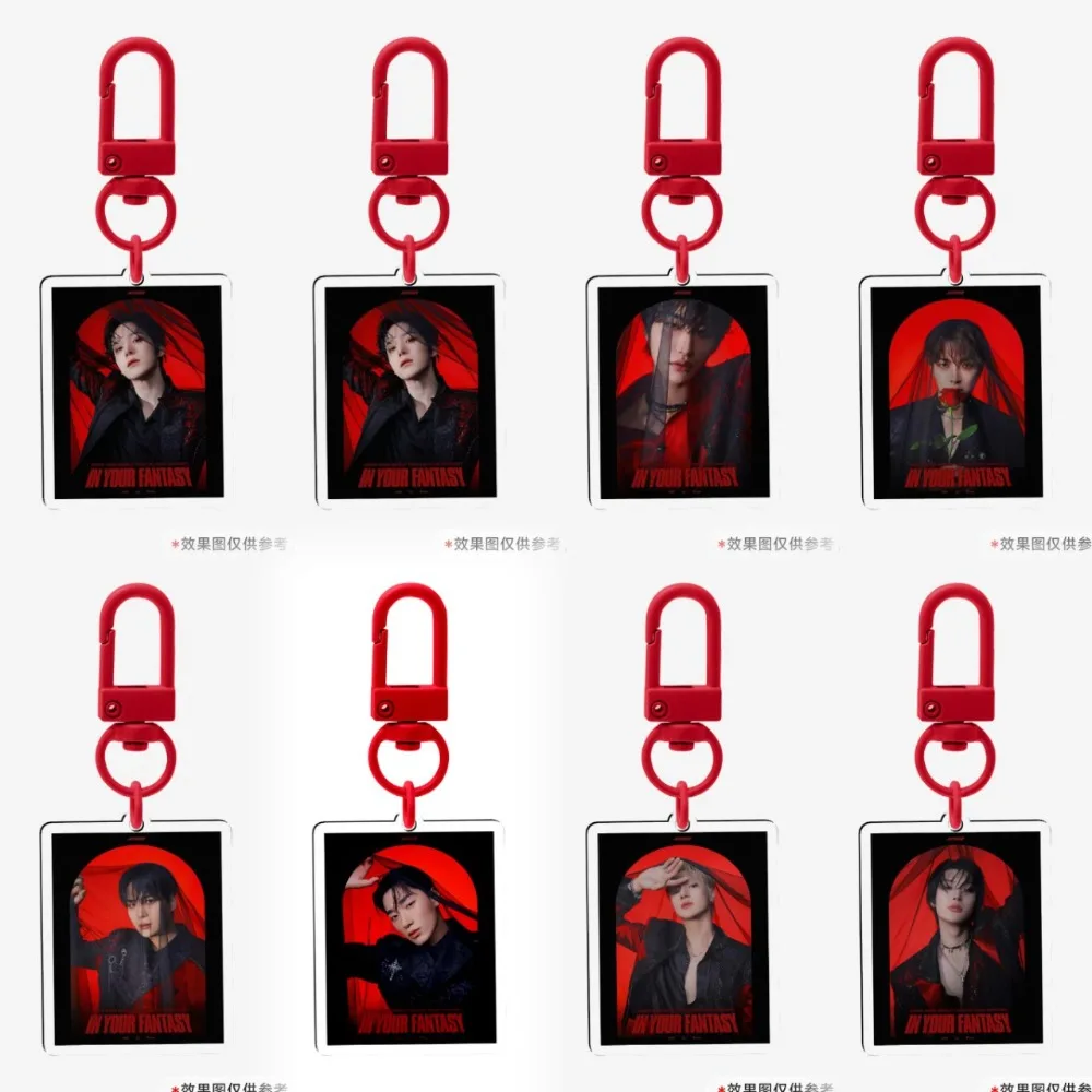 Модное красное платье для мальчиков, милый брелок World Tour в Dreamland, подвеска с фотографией, брелок Hongjoong Seonghwa, аксессуары, подарок