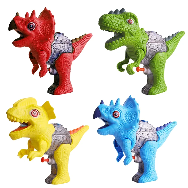 ABUM-Small Dinosaur Water Pistols, Water Fighting Games For Boys & Girls Toddlers In Swimming Pool Lawn