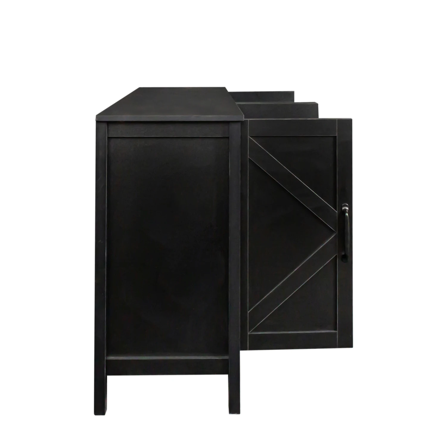 

Freestanding Sideboard Storage Cabinet with 4 Doors, 4 Open Shelves - Living Room Office Bedroom Storage