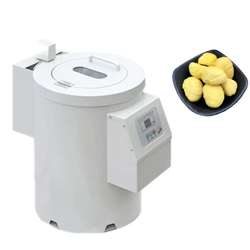 آلة قصف الكستناء الأوتوماتيكية بالكامل مقشرة الكستناء آلة تقشير الكستناء المقلي للسكر التجاري