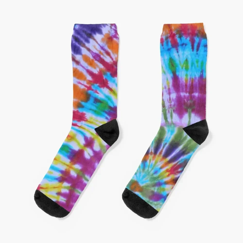 Tie dye 2 Socks Thermal man winter anti slip football Boy Child Socks Women's