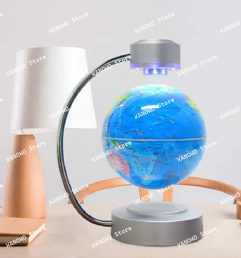 6 Inch Magnetic Suspension Rotation Globe Top Led Lamp Terrestrial Lamp Office Table Gift Desk Decoration Home Accessories