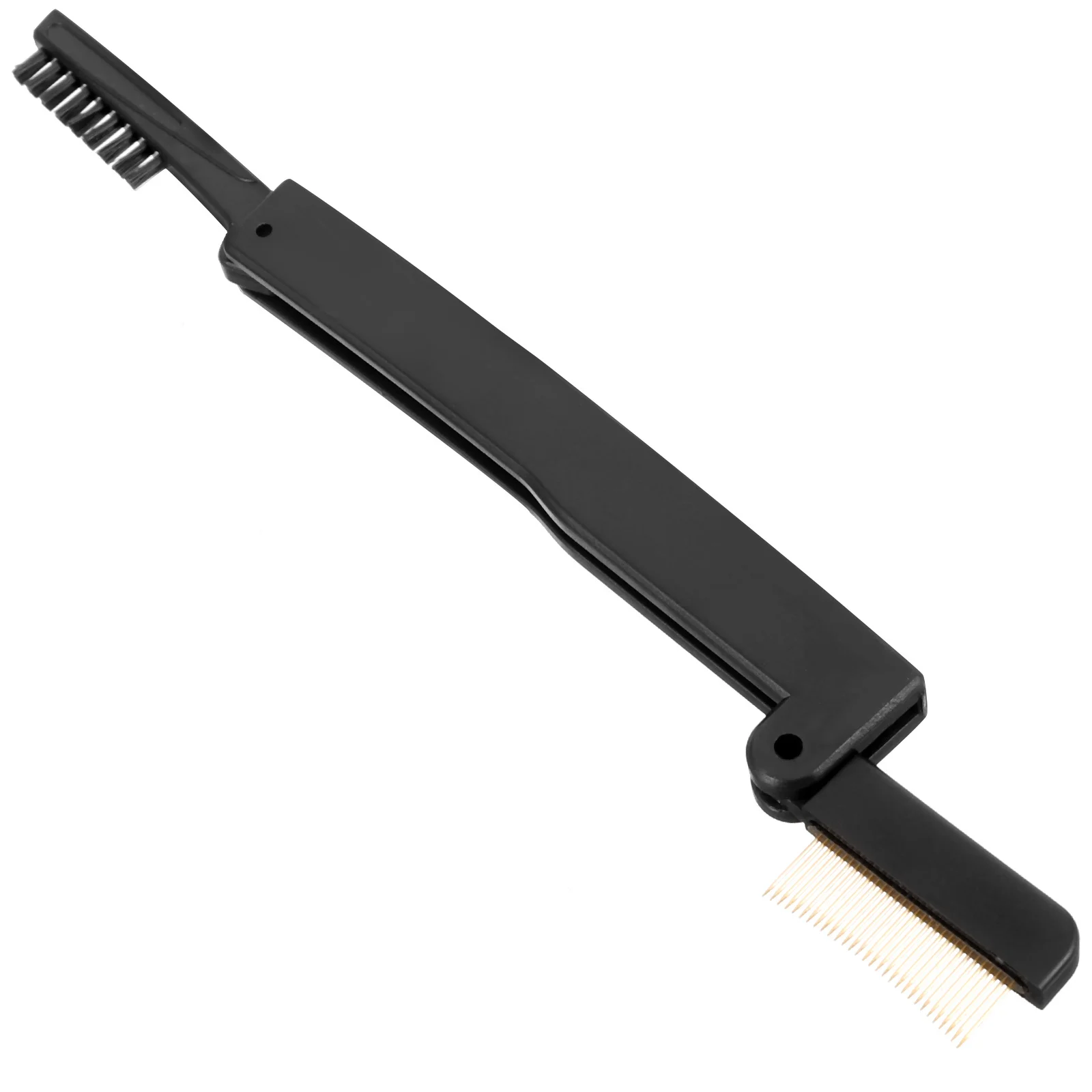 للطي رمش مشط لاش فرشاة مزدوجة الوجهين لاش فاصل رمش تمديد فرشاة الحاجب أداة تهذيب الحواجب للمكياج #5