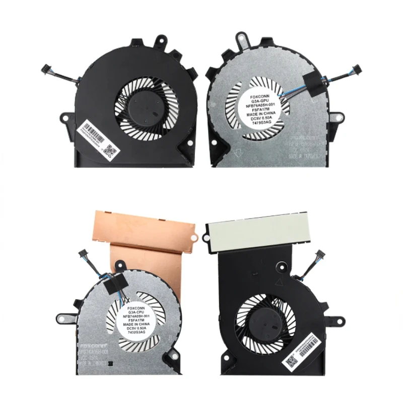 

For OMEN Pro 3plus 15-CE 15-CE000 TPN-Q194 CPU GPU Cooling Fan Cooler 929456-001 929455-001 G3A Graphics Card Fans Radiator