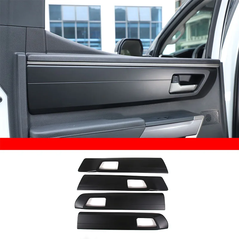 

For Toyota Tundra for Toyota Sequoia 2022 2023 ABS Matte Black Style Car Door Handle Panel Cover Decorative Sticker