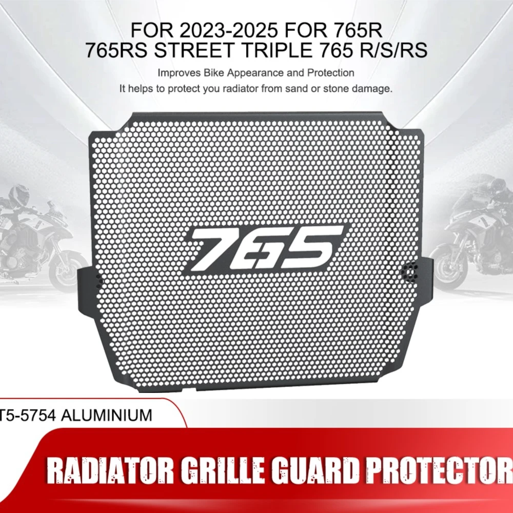 

2023-2024 2025 Radiator Guard FOR 765R 765S 765RS StreetTriple Motorcycle Protector Grille Cover FOR Street Triple 765 R/S/RS