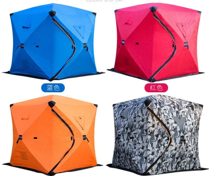 1-2 People collapsable tente pop-up Plus Cotton Thickening Fishing cabin tent Ice Warm and Cold sauna portable sauna tent