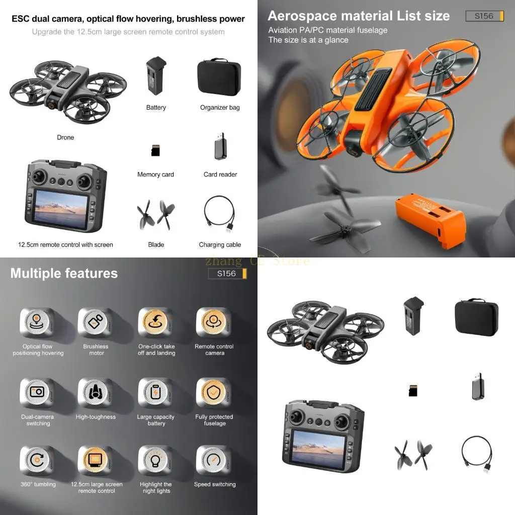 M5TD 2.4G واي فاي فرش السيارات تدفق تحديد المواقع كوادكوبتر طائرات بدون طيار كوادكوبتر