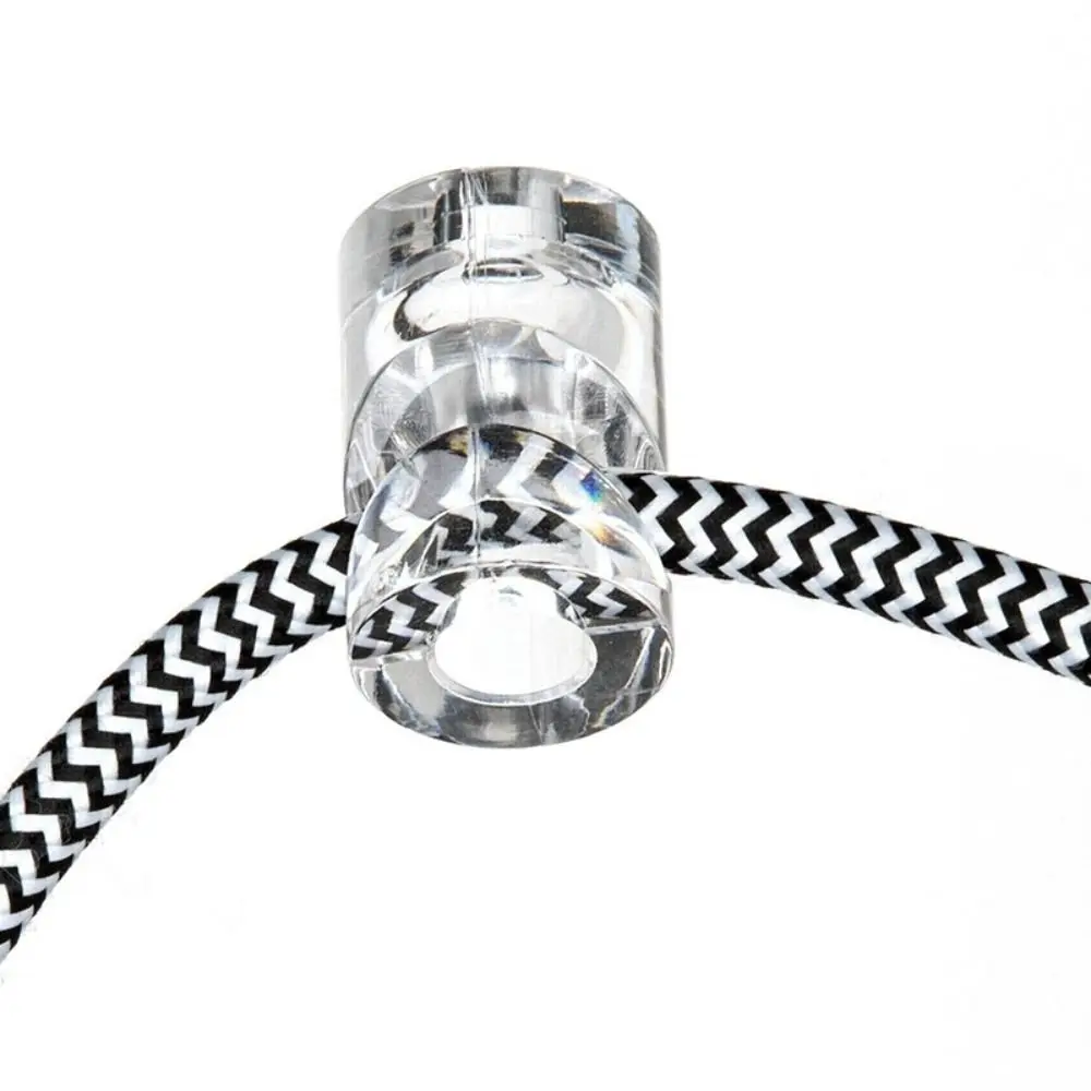 

Plastic Pendant Light Cable Hook Black Lighting Fixture Chandelier Cable Hook Cable Organizer Power Cord Retainer