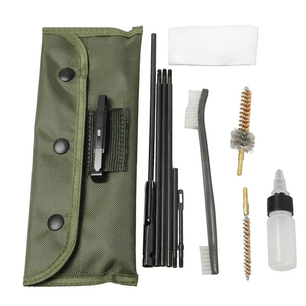 Kit de Escova De Limpeza De Rifle, Bolsa De Nylon, Limpador De Pistola Para Saco De Caça AR M16, 1-2 Conjuntos,. 22 Escova Cal