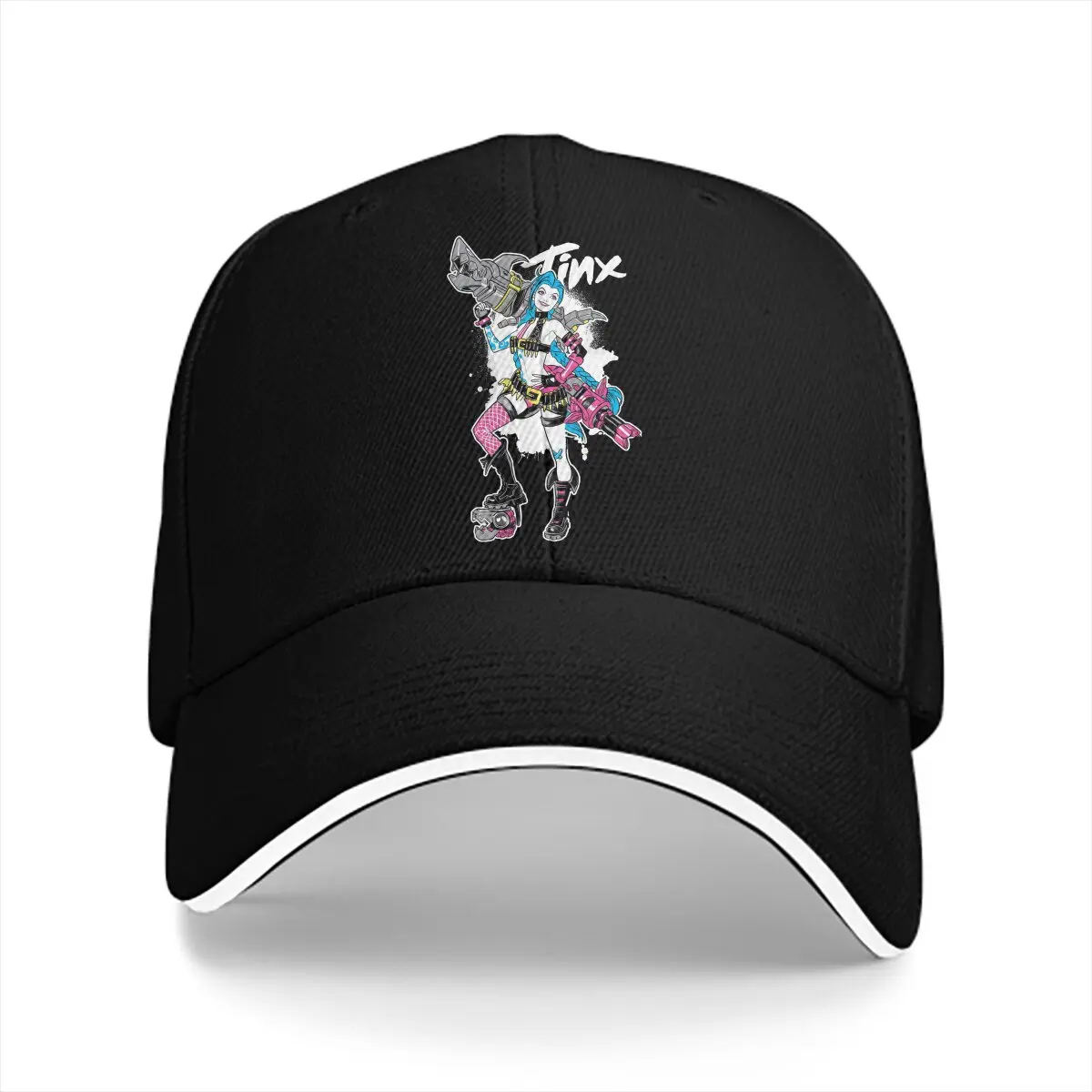 Acrane LOL sombrero Multicolor de Anime con visera, gorra Unisex con visera, Havoc Warrior Art, sombreros de protección Casuales