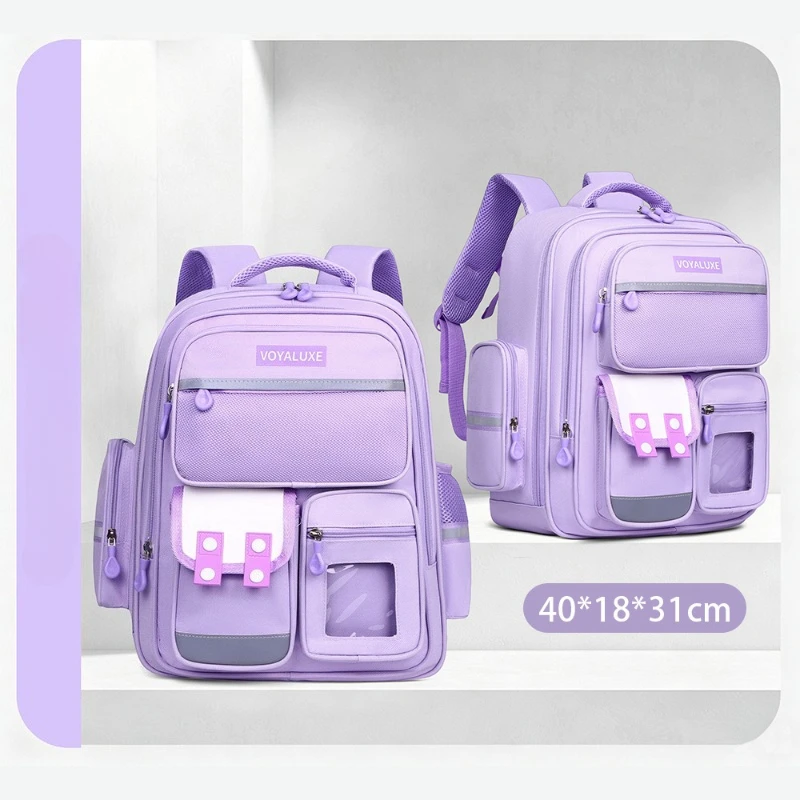 New Backpack for Children with Reduced Load Large Capacity Large Size Multi-functional Cute Elementary School Cartoon Backpack