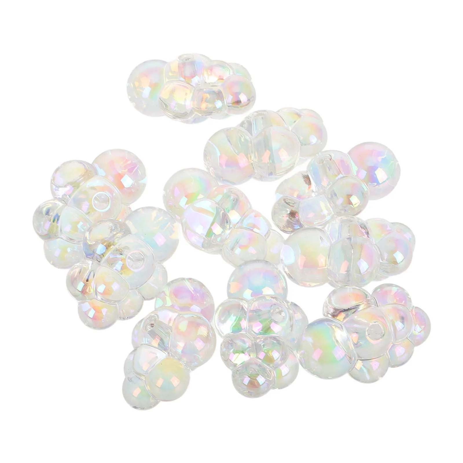 

10Pcs Colorful Cloud Beads Transparent Charms Loose Spacers for DIY Necklace Bracelet Jewelry Making Supplies