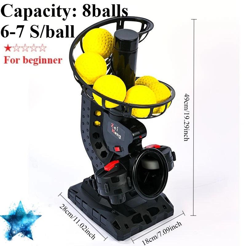 

Indoor Automatic Serve Sparring Launch Training Baseball Throwing Machine Softball