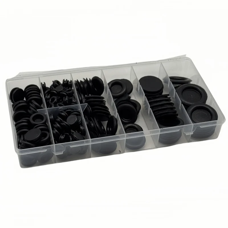 170 قطعة مجموعة جروميت مطاطية تشكيلة قابس ثقب جدار الحماية العملية لإصلاح تزيين الآلات الاحترافية للسيارات #4