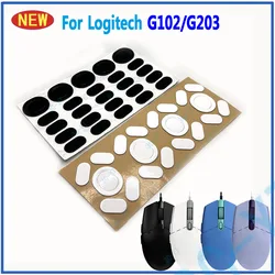 1-10 Sets NEW Mouse Feet Skates Pads For Logitech G102 G103 Mouse Black White Anti Skid Sticker