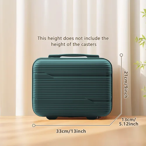 Imagen 2 del producto Maleta de viaje pequeña de 13 pulgadas para mujer y niña, Mini bolso de almacenamiento, bolsa de viaje ligera