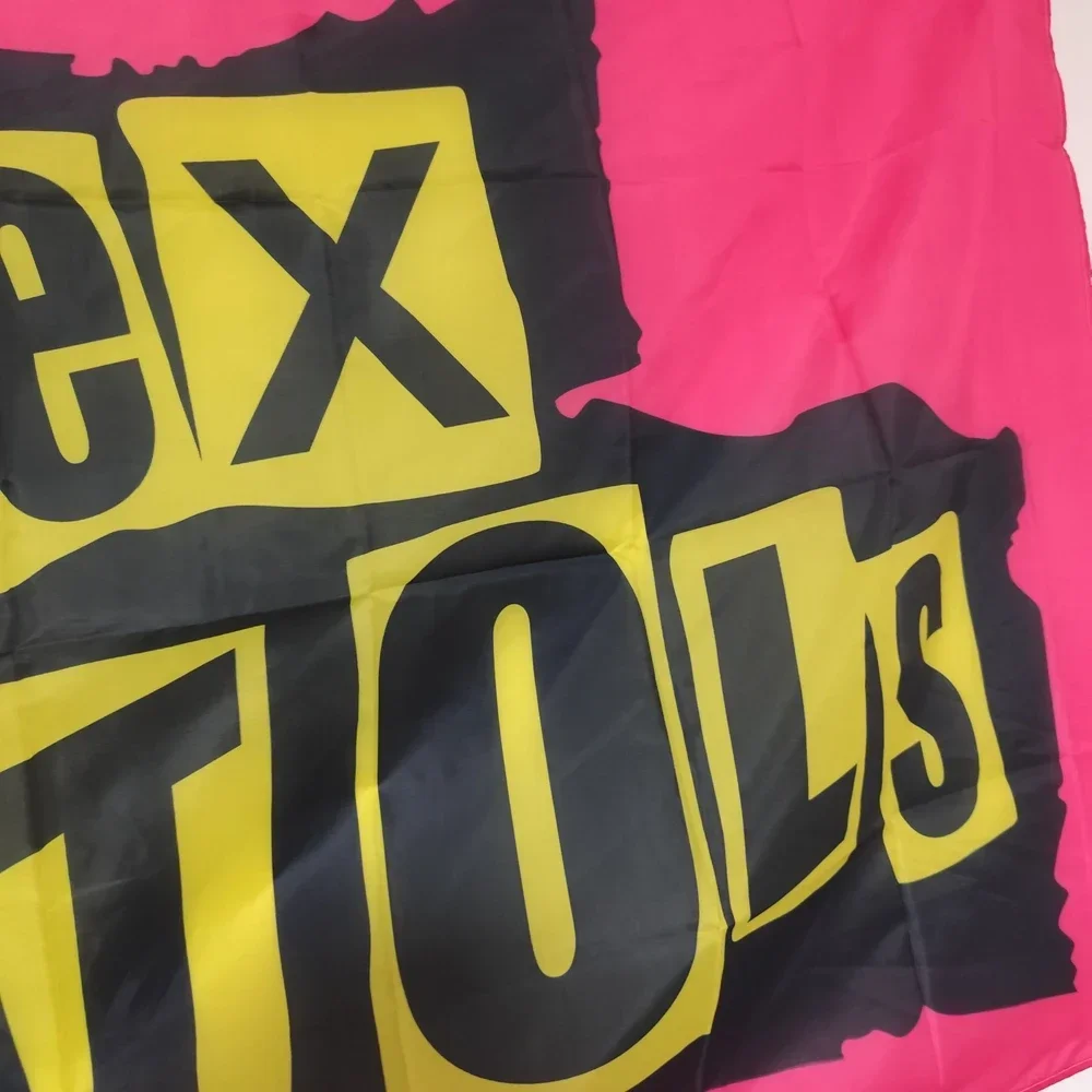 Sex Pistols Punk Flag 90x150cm - Vintage Band Polyester Banner, Wall Room Bar Decor, Music Rebellion Gift Indoor/Outdoor Display