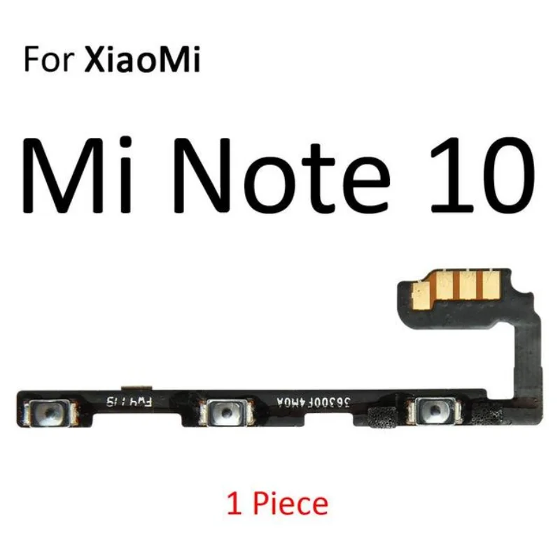 Volume Switch Key Control Flex Cable For XiaoMi Mi 11 Note 10 10T Lite Pro Ultra Power On Off Button Ribbon Repair Part
