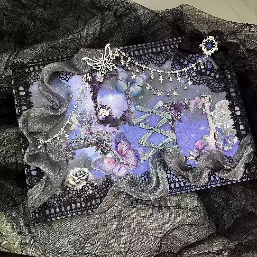 Lolita Cosplay Ita Bag Accessories, Handmade Frame Insert Board, Badge Goods Display Lace Ribbon Decoration
