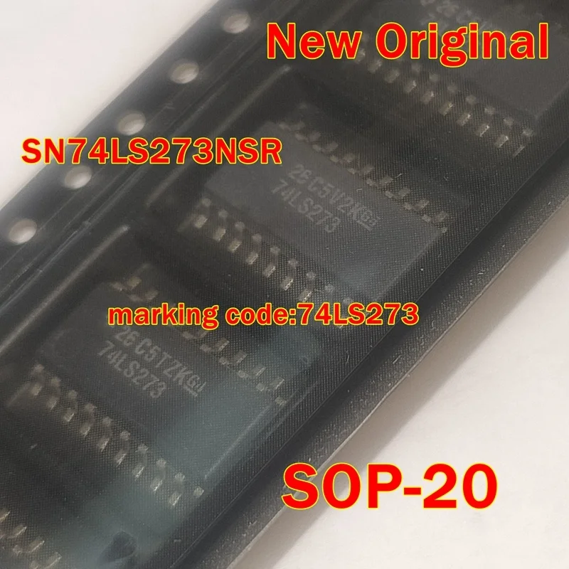 1pcs to 100pcs SN74LS273NSR  SOP-20 New Original marking code:74LS273 Contains Eight Flip-Flops With Single-Rail Outputs