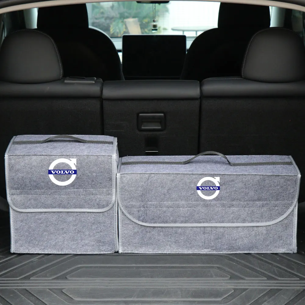 Car Interior Storage Organizer Folding Storage Box Accessories For Volvo Rdesign V40 V50 S40 S80 XC60 S90 XC90 S60 XC40 V90 EM90